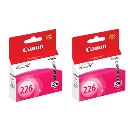 Canon 2 Pack CLI-226 Magenta Ink Cartridge for Select PIXMA Printers