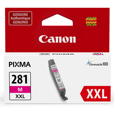 Canon CLI-281 XXL Magenta Ink Tank for Select PIXMA Printers - 11.7ml