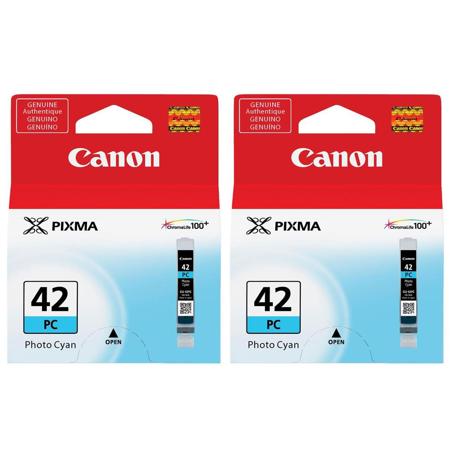 Canon CLI-42 Photo Cyan Ink Cartridge for Pixma PRO-100 Inkjet Printer, 2-Pack