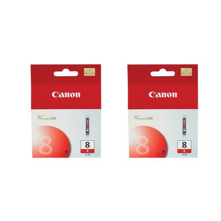 Canon CLI-8 Red Ink Cartridge for Select PIXMA Pro Series Printers, 2-Pack
