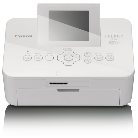 Canon Selphy CP910 Wireless Compact Photo Printer, 4x6" Prints, WiFi, White