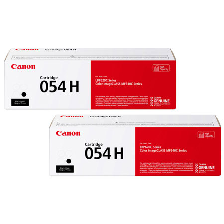 Canon 2 Pack CRG 054 High Yield Toner Cartridge for LBP622 & MF644, Black