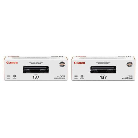 Canon 2x 137 Full Yield Cartridge f/ MF216n, MF227dw, MF229dw Laser Printers