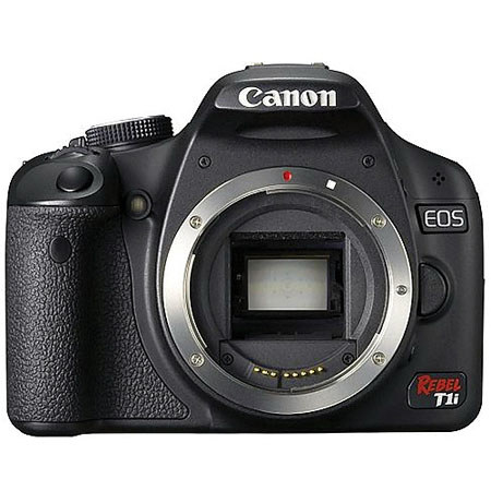 Canon EOS Rebel T1i Black with 8GB SD, LPE5 Battery, Case, Software Bundle