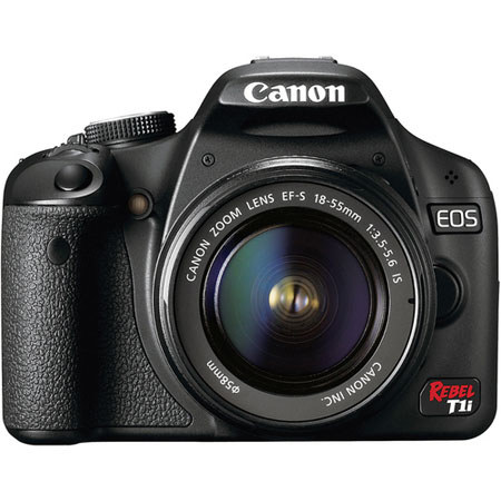 Canon EOS Rebel T1i Digital SLR Camera with 18-55mm Lens - Black
