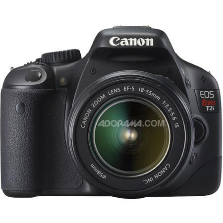 Canon EOS Rebel T2i DSLR Camera w/18-55mm Refurb KIT