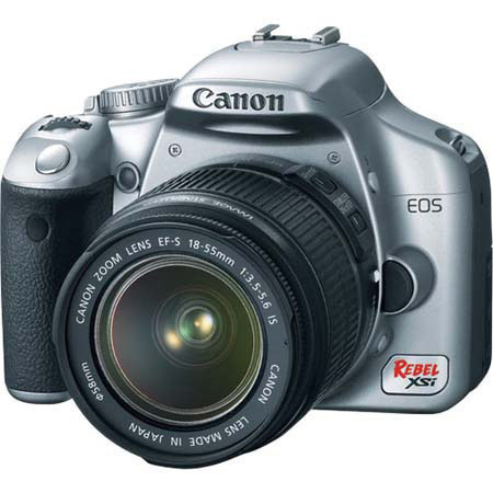 Canon Rebel XSi SLR Cam/Lens Kit, w/Kobres Lghtscp,Chrm