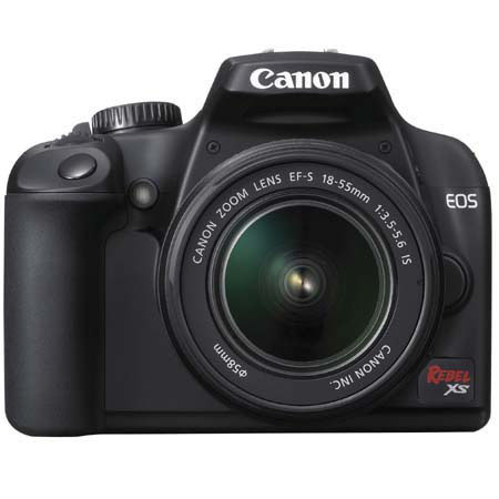 Canon EOS Rebel XS DSLR with 18mm-55mm IS LEns, Black, Refurbished 2762B010BA
