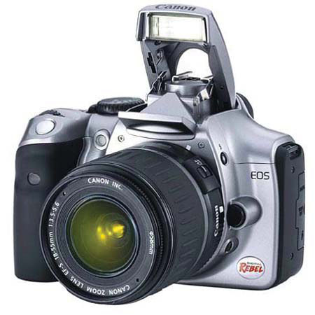 Canon EOS Rebel SLR Digital Camera Body Kit with 18-55mm f/3.5-5.6 Lens - USA