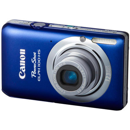 Canon PowerShot Elph 100 HS ELPH Camera Kit, 4GB Card, Blue