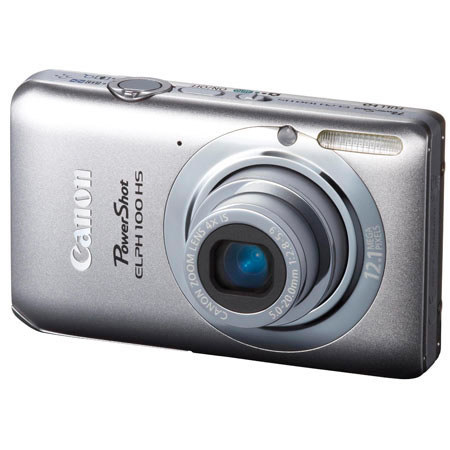 Canon PowerShot Elph 100 HS Digital Elph Camera Kit, Silver