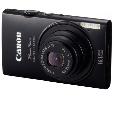 Canon PowerShot ELPH 110 HS Digital ELPH Camera, Black -Bundle- 4GB + #6039B001