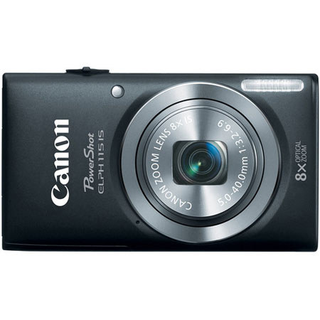 Canon PowerShot ELPH 115 IS Digital Camera, Black