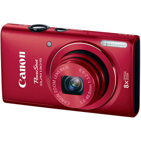 Canon PowerShot ELPH 130 IS Digital ELPH Camera, Red