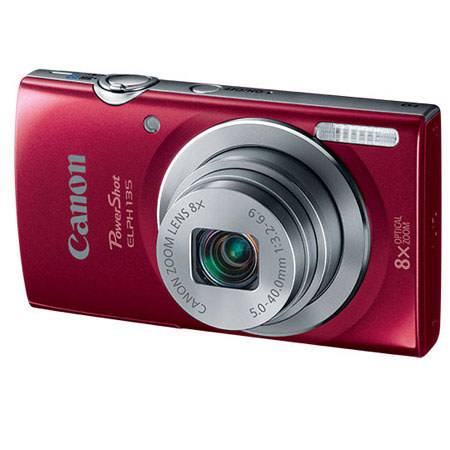 Canon PowerShot ELPH 135 Digital Camera, Red