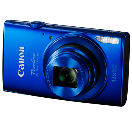 Canon PowerShot ELPH 170 IS Camera, Blue