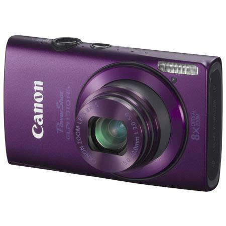 Canon PowerShot 310HS Digital ELPH Camera, Purple -BUNDLE- w/4GB, Case+ 5701B001