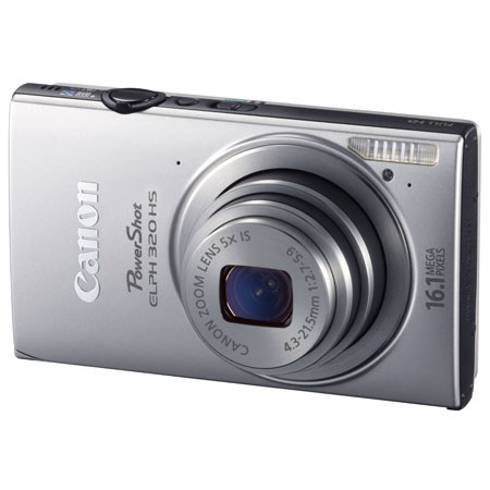 Canon PowerShot ELPH 320 HS 16.1 MP Digital Camera, Silver
