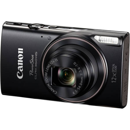 Canon PowerShot ELPH HS 360 Digital Camera, Black