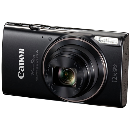 Canon PowerShot ELPH 360 HS A Digital Camera, Black