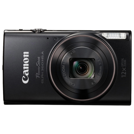Canon PowerShot ELPH 360 HS A Digital Camera, Black