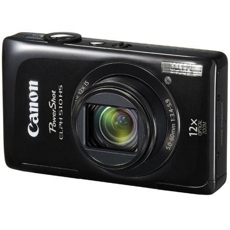 Canon PowerShot ELPH 510HS Digital ELPH Camera, Black -Bundle-