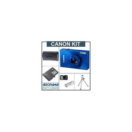 Canon PowerShot ELPH 520 HS Digital ELPH Camera, Blue -Bundle 16GB + #6174B001