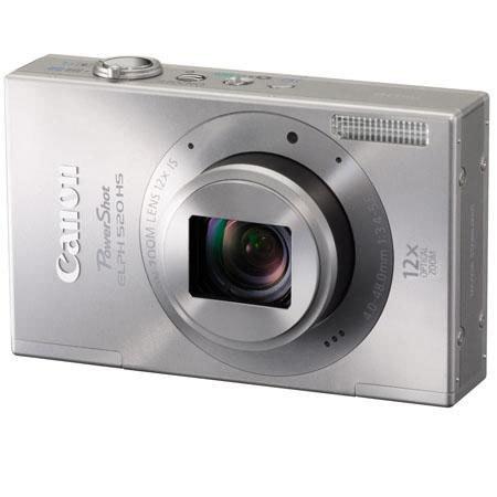 Canon PowerShot ELPH 520 HS Digital ELPH Camera, Silver 16GB Bundle B #6166B001