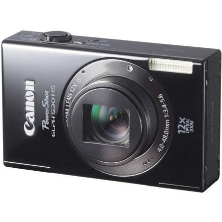Canon PowerShot ELPH 530 HS Digital Camera, Black -Bundle w/16gb +More #6160B001