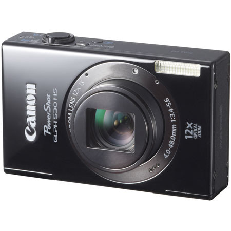 Canon PowerShot ELPH 530 HS 10.1 MP Digital Camera, Black