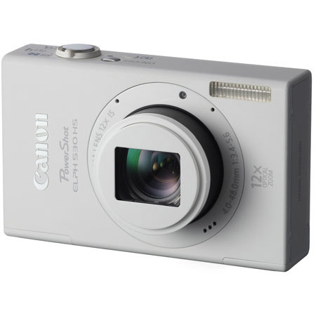 Canon PowerShot ELPH 530 HS 10.1 MP Digital Camera, White