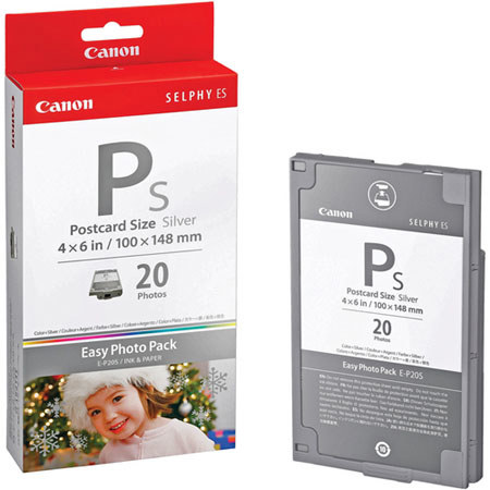 Canon E-P20S Postcard Size Photo Pack, 4 x 6in/20 Sheet