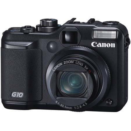 Canon PowerShot G10 Compact Digital Camera with Built-in Flash, 14.7 Megapixel, 5x Optical/4x Digital Zoom