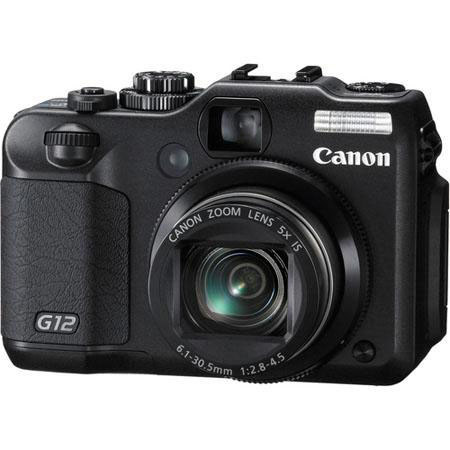 Canon PowerShot G12 Compact Camera - Bundle w/ WP-DC34 Waterproof Housing