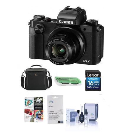 Canon PowerShot G5 X Digital Camera with Free Pc Accessories Kit, Black
