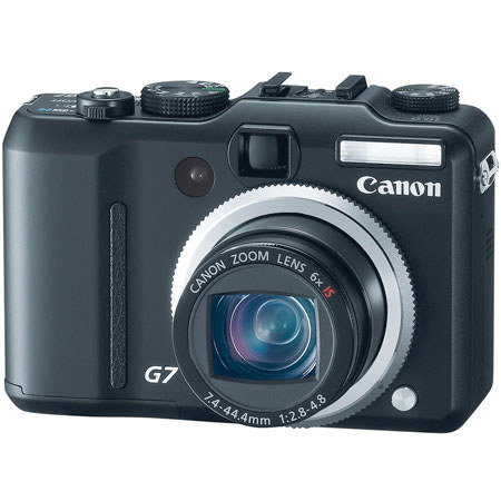 Canon PowerShot G-7 Digital Camera Kit, 10.0 Megapixel, 6x Optical Zoom, 4x Digital Zoom, Optical Image Stabilizer