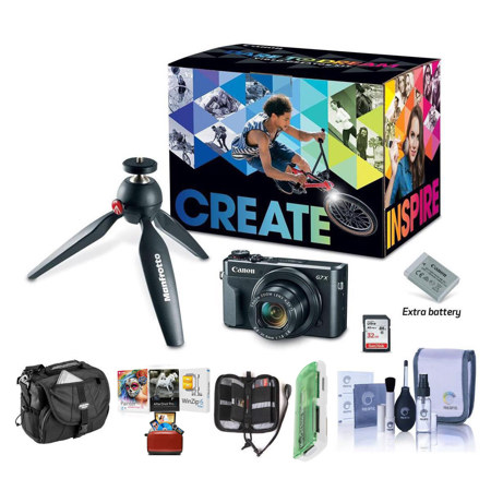 Canon PowerShot G7 X Mark II Digtal Camera and Video Kit W/Free Accessory Bundle