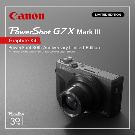 Canon PowerShot G7 X Mark III 30th Anniversary LE Graphite Digital