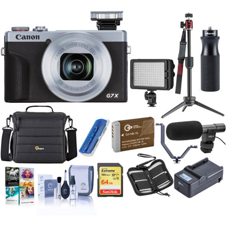 Canon PowerShot G7 X Mark III Point and Shoot Camera, Silver With Pro ACC KIT
