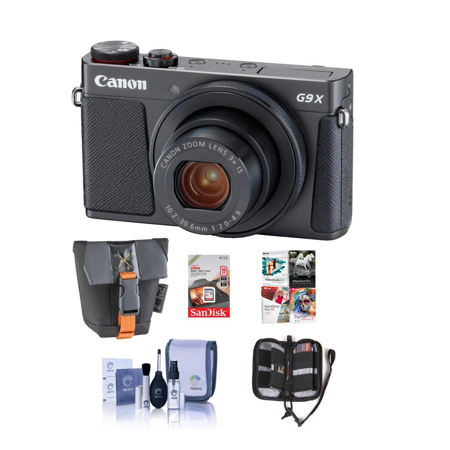 Canon PowerShot G9 X Mark II 20.1MP Digital Camera, Black - With