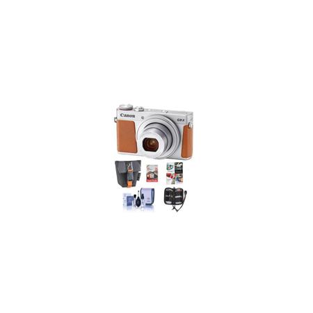 Canon PowerShot G9 X Mark II 20.1MP Digital Camera,Silver - With Free Acc Bundle