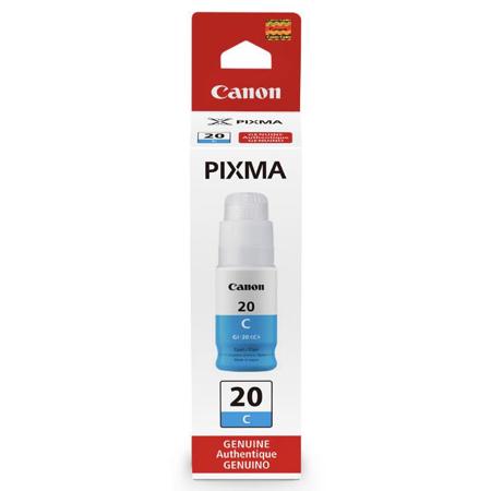Canon GI-20 Cyan Ink Bottle for G5020, G6020, G7020 PIXMA G Series MegaTank Printers, 70ml