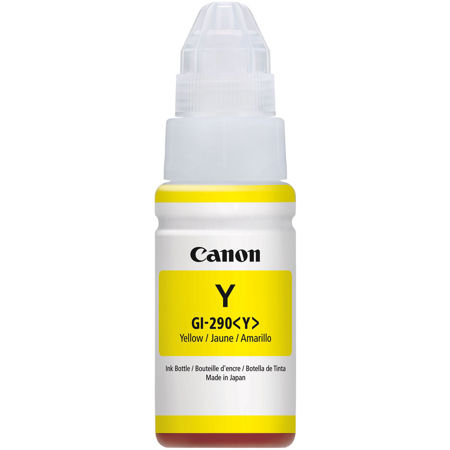 Canon GI-290 Yellow Pigment Ink Bottle for Select PIXMA Printers, 70 ml