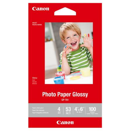 Canon GP-701 Glossy Photo Paper (4x6"), 100 Sheets