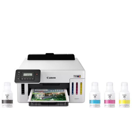 Canon MAXIFY GX5120 Wireless MegaTank Duplex Inkjet Color Printer, White