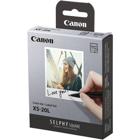 Canon 4108C003  Canon SELPHY Imprimante photo couleur portable sans fil SQUARE  QX10, blanche