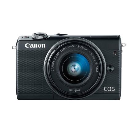 Canon EOS M100 Mirrorless Camera, EF-M 15-45mm & 55-200mm IS STM