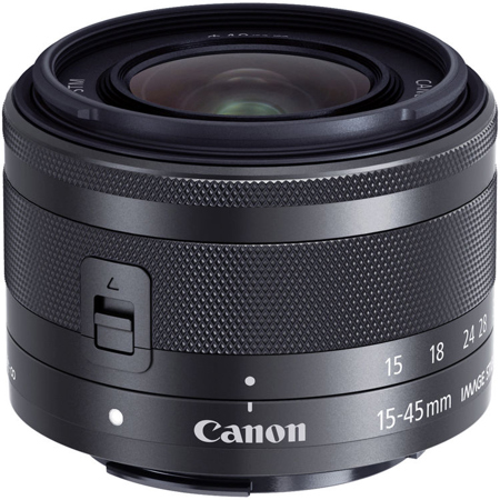 Canon EOS M10 Mirrorless with 15-45mm STM Lens, Black