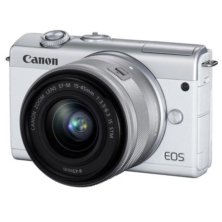 中古】Canon キヤノン EOS M200 ダブルズームキット ホワイト 元