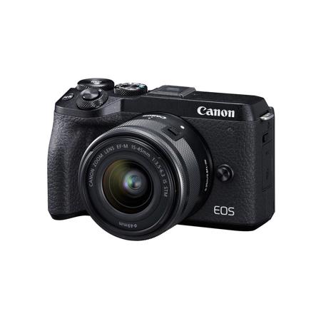 Canon EOS M6 Mark II Mirrorless Digital Camera, 15-45mm Lens, EVF